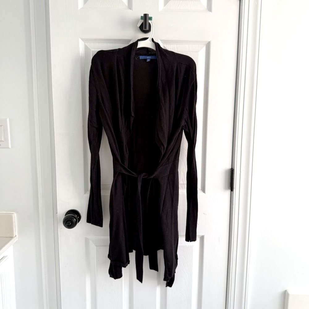 Women’s APT Black Open Front Wrap Cardigan